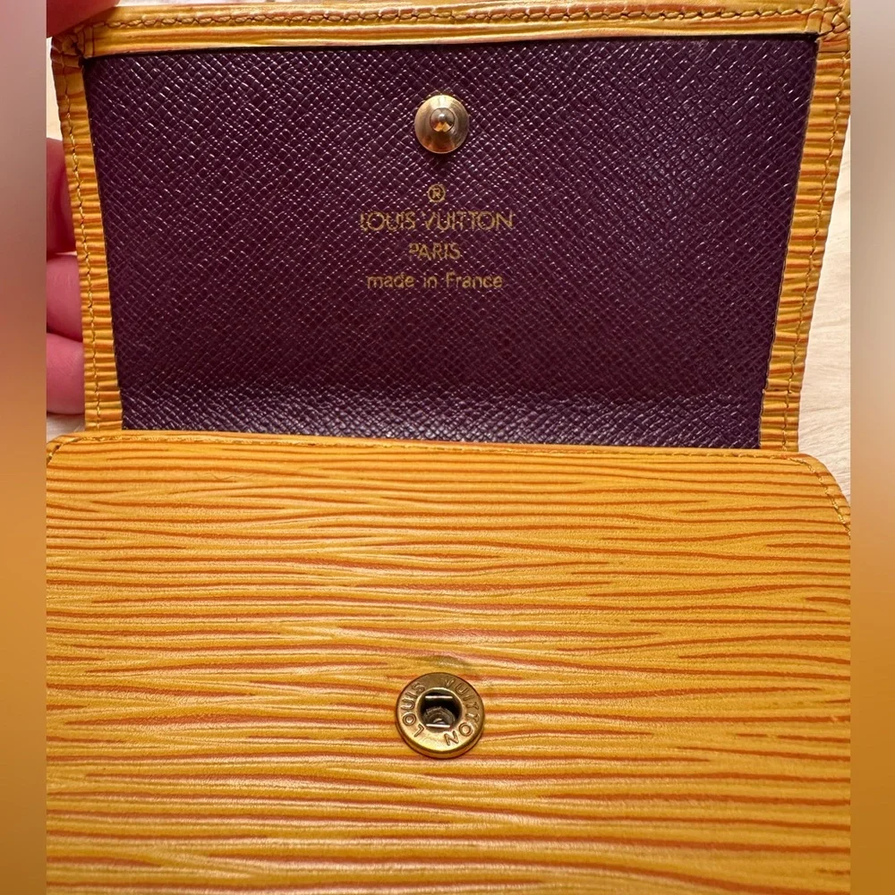 Louis Vuitton Yellow & Purple Epi Wallet - Picture 3 of 10